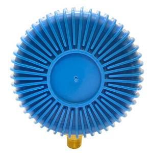 Appli Parts APMG-GA1L Esfera Manometro para Baja refrigerante R410a con Conexion SAE 1/4 de pulg, para Refrigeracion Aire acondicionado Reemplazo universal Herramientas HVAC 