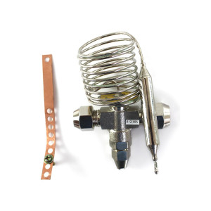 Appli Parts 1 Ton R-12 Thermostatic Expansion Valve 3/8 x 1/2 in SAE Connections Internal Equalization