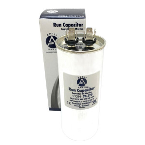 Appli Parts Condensador Capacitor de Marcha 70 Mfd uF (microfaradios) 370VAC CBB65 Universal Aire acondicionado y otras aplicaciones Redondo UL E476928 cm Alto cm Ancho CON-70-370-R