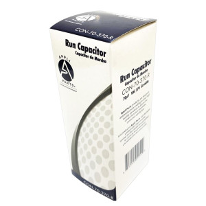 Appli Parts Condensador Capacitor de Marcha 70 Mfd uF (microfaradios) 370VAC CBB65 Universal Aire acondicionado y otras aplicaciones Redondo UL E476928 cm Alto cm Ancho CON-70-370-R