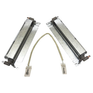 Appli Parts Resistencia Descongelamiento WR49X391 modelo APDH-9G391, 2 piezas, tamano 24.3 centim Compatible con General Electric, Kenmore, Hotpoint, RCA