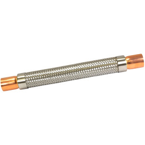 Appli Parts APVE-138 Antivibrador 1-3/8 pulg Soldable Eliminador de Vibracion 37cm Largo 500psi presion maxima de trabajo y 3.265psi presion de rotura
