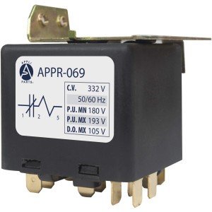 Appli Parts APPR-069 Relay Potencial 069, Voltaje de Bobina 332 V, Recogida Minima 180 V, Recogida Maxima 193 V, Caida Maxima 105 V, 50/60Hz Remplazo universal para refrigeracion y aire acondicionado