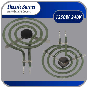 Appli Parts WB30K10002 Resistencia Cocina Estufa 3 Vueltas, 6 pulg, 1250 W, 240 V,Remplaza GE General Electric 2391B, 404064, 8053265, 9761348, 316439800, 318372210, 5303015716, 5303310281