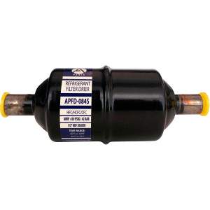 Appli Parts APFD-084S Filtro Secador 1/2 pulg para linea Liquido para Sistemas de Refrigeracion y aire acondicionado 084S ODF Soldable Universal Unidireccional 152mm Largo 51mm Ancho