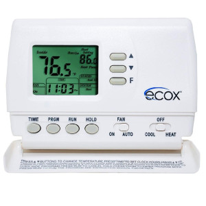 Termostato Ecox Digital, Programable 5+2, 1 Etapa, 24v