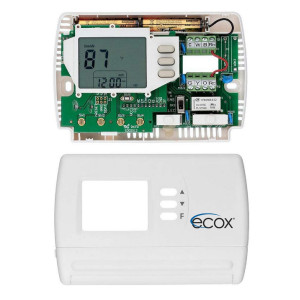 Ecox Single Stage Programable Thermostat Programmable, Cooling and Heating, 24 Volts or Battery Operated