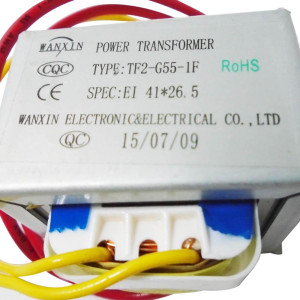ecox Transformador para aire acondicionado Unidad Interna TF220-EI41-10.5/55-F5 RoHS EI 41x26.5 202300900099 11203103000014  