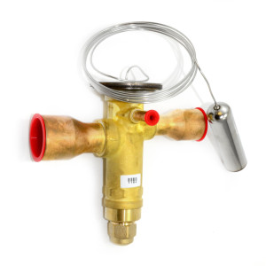 Danfoss 067N2007 11TR Valvula de Expansion Termostatica, TGE, R22,R407C, 5/8x7/8 pulg Soldable, ODF, 1/4 pulg Ecualizacion Externa, Bi-flow, -25 a 10 C, remplaza 067N2027