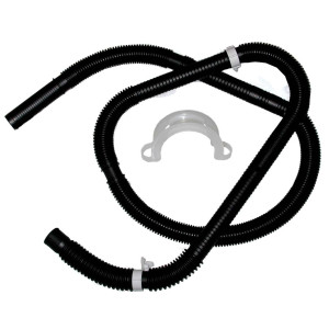 Whirlpool WPW10096921 Genuine OEM Drain Hose with Housing and Retaining Clips Fits: 8559373 280162 8559374 W10141705 W10127860 W10122138 W10138068 W10138510 W10096921 