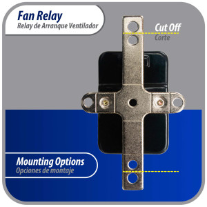 Appli Parts APFR-290 90-290, 24 VAC Coil, Heavy Duty Switching Fan Relay, SPST Normally Open AC and heating Furnace blower relay Universal fit multi position bracket