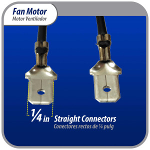 Appli Parts APFM-329 20 W Fan Motor, 110 V, 50/60 Hz, 0.48 A, 3000 rpm, CW rotation Universal Fan Motor replacement intended for Refrigerator Evaporator, Blade not included