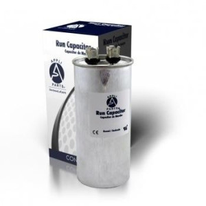 Appli Parts Run Capacitor for ac 45 Mfd uF (microfarads) 370VAC CBB65 Round Universal fit for hvac and other applications in High in Wide CON-45-370-R

