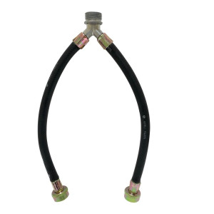 Appli Parts APIH-1234Y 1 ft Y Mixer Washing Machine Inlet Hose with Gasket 3/4 Male x 3/4 Female Fitting, Straight Connectors