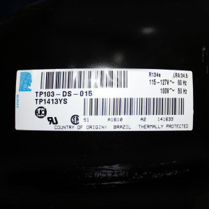 Compresor Tecumseh B 1/3hp 110v/1ph/50-60hz Baja Tp1413ys R134a 3t Vent. Forzada