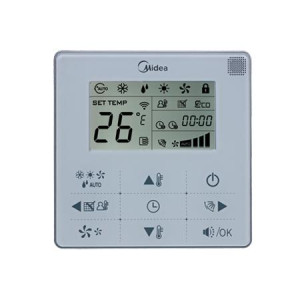 Termostato Alambrico Para Vrf Con Funciones 17317100000108 KJR-29B1/BK-E(JCB)