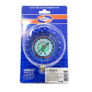 Uniweld G30LD-1 Esfera de Manometro Baja Azul R12/R22r/R134a Fahrenheit psi/Kg x m2