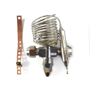 Appli Parts 1.5 Ton R-12 Thermostatic Expansion Valve 3/8 x 1/2 in SAE Connections Internal Equalization