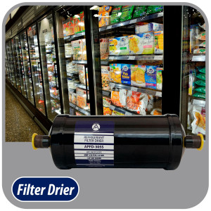 Appli Parts APFD-305S Filtro Secador 5/8 pulg para linea Liquido para Sistemas de Refrigeracion y aire acondicionado 305S ODF Soldable Universal Unidireccional 254mm Largo 83mm Ancho