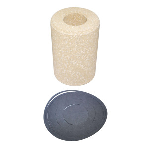 Appli Parts APFD-D48 Nucleo Cartucho para Filtro de Linea Liquido y Succion Elimina Acido y Humedad con altura de 14cm y 9.5cm de diametro, incluye Sello 