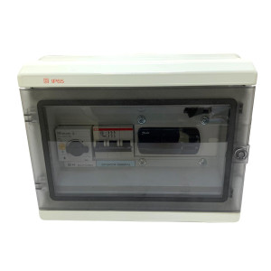 Danfoss 191U8005 Control Box 9Hp to 13.5Hp 220V/50-60Hz 191U8005
Motor Starter Moeller PKMZ0-32, Braker ABB S203 C 50, Switchboard ABB 1275 IP65, Control EKC102D 220V/60-60HZ, 2 x EKS 211 084B4403 60 inch