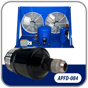 Appli Parts APFD-084 Filtro Secador 1/2 pulg para linea Liquido para Sistemas de Refrigeracion y aire acondicionado 084 SAE Rosca Universal Unidireccional 152mm Largo 51mm Ancho