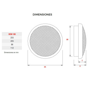 Fan HCM-180 Soler and Palau 127 V, 45 W, 2550 rpm, 600 m3/h Fan HCM-180 Soler and Palau 127 V, 45 W, 2550 rpm, 600 m3/h