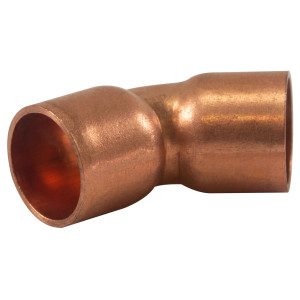 Appli Parts AP-C03845 Codo 45 grados giro Corto 3/8 in, Accesorios de tuberia de cobre CxC Conexiones soldadas para aplicaciones de refrigeracion, aire acondicionado y plomeria Tuberia ACR y tipo L