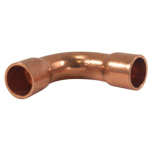 Appli Parts AP-C014L 90 Degree Elbow Long turn 1/4 in Copper pipe fittings CxC Sweat connections for refrigeration, air conditioning and plumbing applications ACR and Type L copper pipe