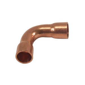 Appli Parts AP-C014L 90 Degree Elbow Long turn 1/4 in Copper pipe fittings CxC Sweat connections for refrigeration, air conditioning and plumbing applications ACR and Type L copper pipe