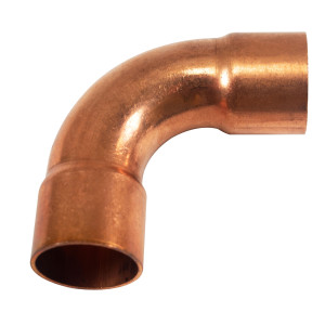 Appli Parts AP-C034L 90 Degree Elbow Long turn 3/4 in Copper pipe fittings CxC Sweat connections for refrigeration, air conditioning and plumbing applications ACR and Type L copper pipe