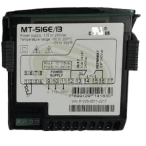 Full Gauge MT-516E Controlador Electronico Refrigeracion Temperatura 2 Etapas Temporizador 110/220V (Reemplaza MT-518Ri / MT-516Ri)