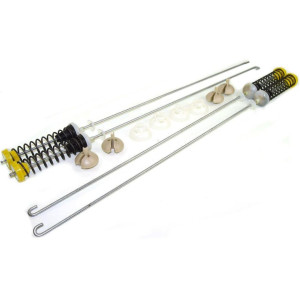 Whirlpool W10780045 Genuine OEM Washer Suspension Rod Spring Kit, 25-1/2 in.
Fits: W10780053 W10645652 W10537442 W10622030 W10821956 W10821951 W10748955 W10748953 W10537443 W10537442 W10645652 W910010083
 Whirlpool W10780045 Genuine OEM Washer Suspension Rod Spring Kit, 25-1/2 in.
Fits: W10780053 W10645652 W10537442 W10622030 W10821956 W10821951 W10748955 W10748953 W10537443 W10537442 W10645652 W910010083