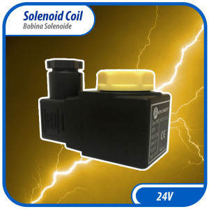 Appli Parts APSOV-024C 24 V Solenoid Coil, 50/60 Hz, compatible with multiple refrigerants CFC, HCFC and HFC, Valve body not included
