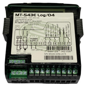 Full Gauge MT-543E Log Controlador Electronico para Refrigeracion y Calefaccion. 1 Sensor, 4 Salidas, Datalogger, 110/220V, Compatible con Sitrad