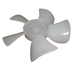 Appli Parts APFB-450 4 in Plastic Fan Blade CCW 1/8 in Shaft, 5 Blades fits WR60X114AP, motor 317