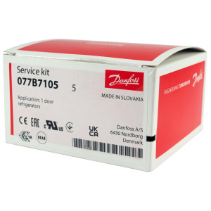 Danfoss 077B7105 Thermostat Commercial Refrigerators 1 Door 077B1047L Cold Cut-in +14.9F Cold cut-out -0.4F Warm Cut-in +47.3F Warm Cut-out +37.4F Capillary tube length 47.2in 
B0
