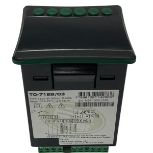 Full Gauge Termostato para Horno 85-265V 50/60hz  -10C A 500C Thermon, para Gas, Electrico o Madera, -10C A 500C, 4 Salidas para Relay, 2 Entrada Digital, 1 Sensor de Llama, 1 Alarma InternaTO-712B