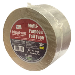 Tape/Cinta De Aluminio Para Ducteria 3 pulg X 50yds Nashua 322