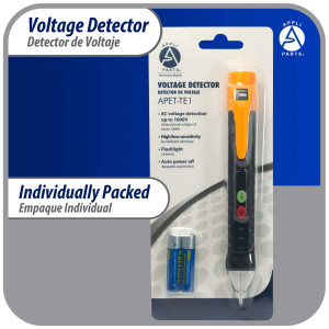 Appli Parts APET-TE1 Non Contact AC Voltage Tester Pen with LED Flashlight and Buzzer Alarm, for Live and Neutral Wire Detection in AC 12-1000V Circuits