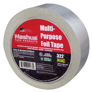 Tape/Cinta De Aluminio Para Ducteria 2"X50yds Nashua 322 (Ul)