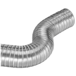 Lambro Usa 304T Ducto de Aluminio Flexible 5 pulg X 8 pies