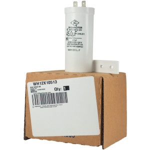 GE WH12X10513 Genuine OEM Run Capacitor 45 mfd 250V 50-60hz 
Fits: WE4M428 228C1259P005 228C1147P002 WW01F00344 WW01F00238 228C1147P001 228C1259P001