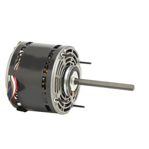 US Motors 8907 Motor 1 HP 1075 RPM 208-230 V 1 Ph OAO 3 Speed, 5.6 Frame, 1/2 in Shaft, CCW Rotation from Lead End Reversible, 6 Poles, 20 MFD 370VAC Run Capacitor Not Included, Model K055TAK8137012B